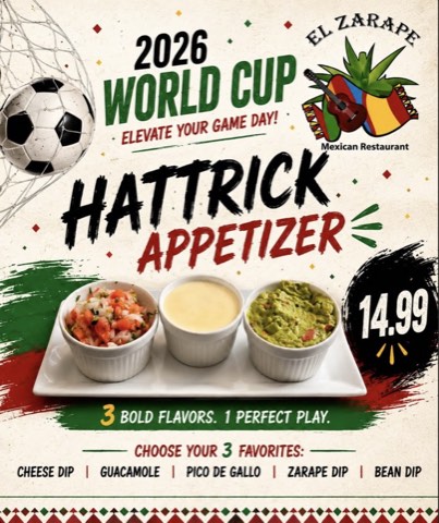 Hat trick game day special flyer