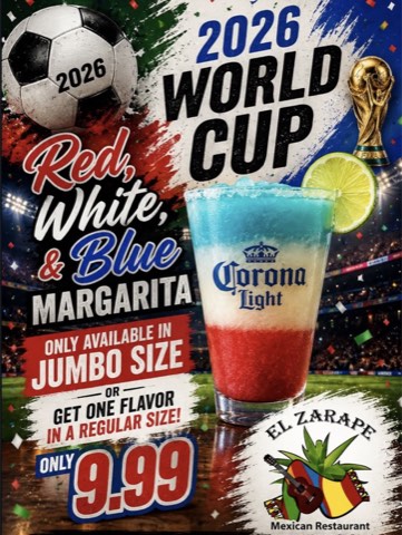 World Cup margarita special flyer